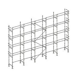 Echafaudage Façadier 160 M² Lisses Al160