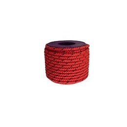 Drisse polyester rouge et vert D. 4 mm L. 35 m.