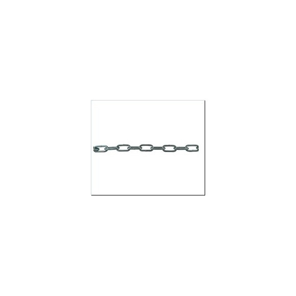Chaîne droite soudée maillon long acier zingué longueur 4 m VISO