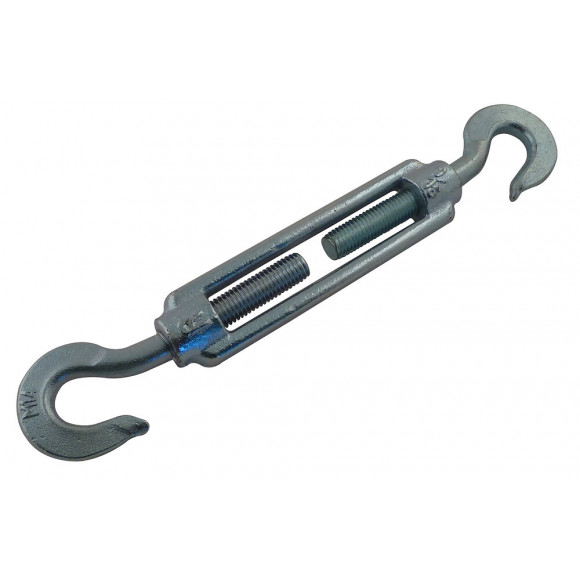 Tendeur à cage standard 2 crochets acier zingué D. 12 mm