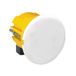 Boîte à encastrer plaque de plâtre pour applique avec couvercle-D40mm