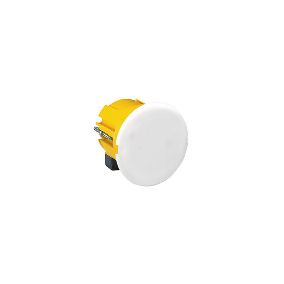 Boîte à encastrer plaque de plâtre pour applique avec couvercle-D40mm