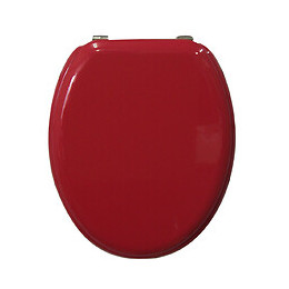 Abattant en MDF rouge