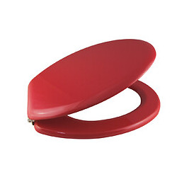 Abattant en MDF rouge