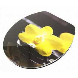 Abattant acrylique orchidée