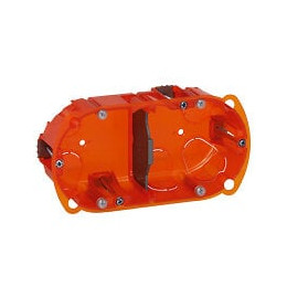 Boîte à encastrer Batibox multimatériaux - 2 postes profondeur 40mm