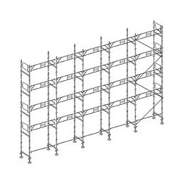 Echafaudage Façadier 160 M² Gardes Corps Ag160