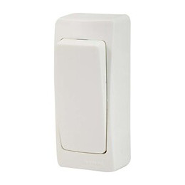 Interrupteur version étroite Appareillage Saillie - blanc