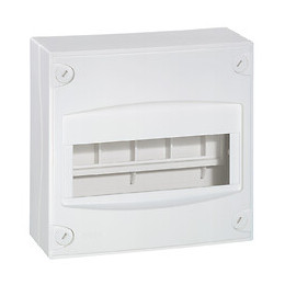 Coffret à équiper 9modules - 180x190x83mm - avec bornier de terre