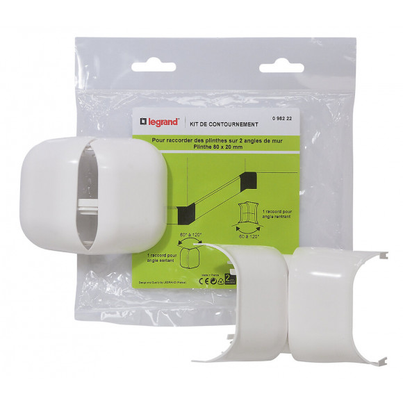Kit de contournement - pour plinthe 80x20mm
