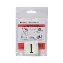 Prise téléphone pour moulure Appareillage Saillie - 8 contacts en T