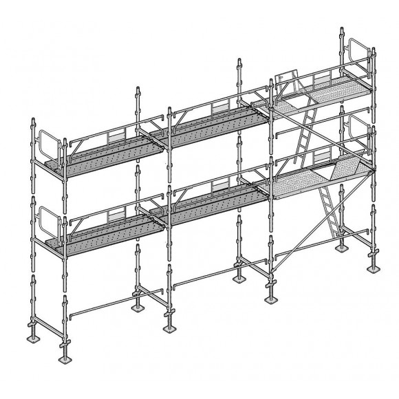 Echafaudage Façadier 60 M² Garde-corps Planchers