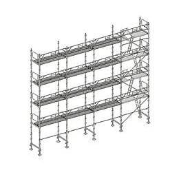 Echafaudage Façadier 130 M² Gardes Corps Planchers Agp130