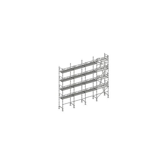 Echafaudage Façadier 130 M² Gardes Corps Planchers Agp130