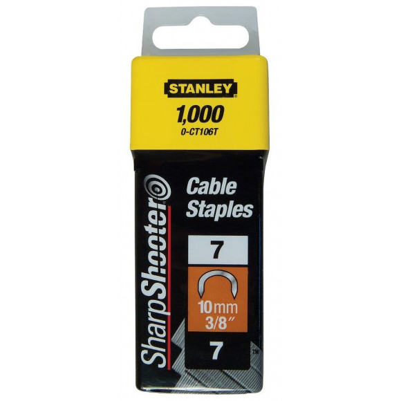 Agrafes STANLEY 14mm type a - boite de 1000pcs