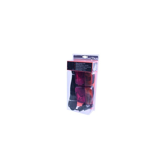 Lot de 2 feux 4 fonctions câblés 4,5m  XLPTOOLS