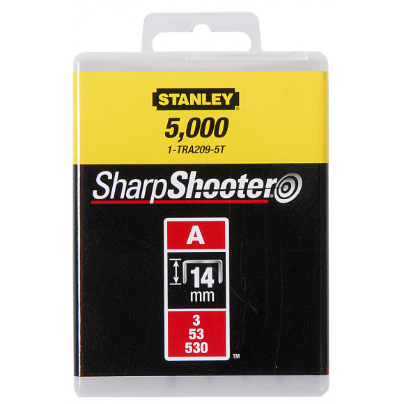 Agrafes STANLEY 12mm type a - boite de 1000pcs