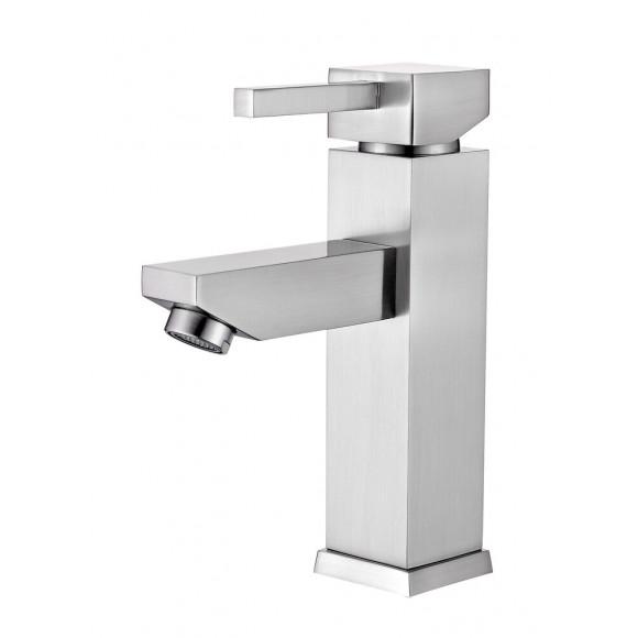 Mitigeur lavabo carrek inox