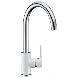 Mitigeur évier SNOW blanc/chromé