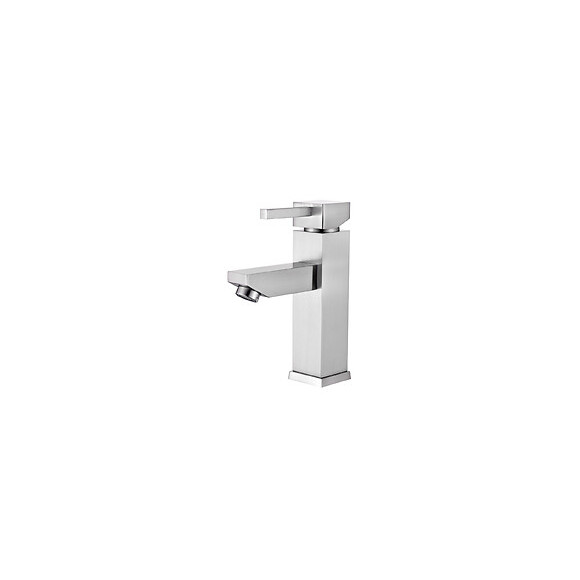 Mitigeur lavabo carrek inox