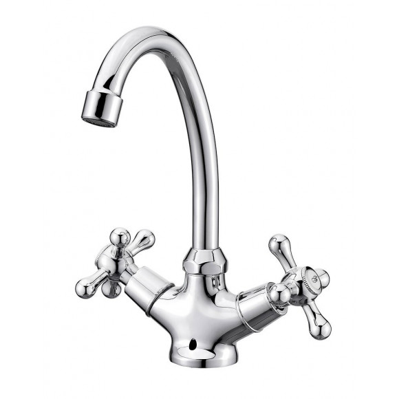 Melangeur lavabo retro chrome