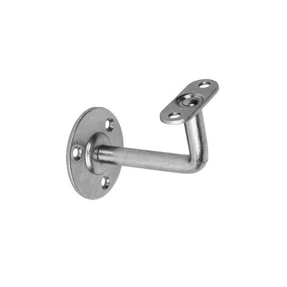 Support de rampe coude fixe diamétre 12mm hauteur 75mm