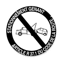 Panneau STATIONNEMENT GENANT  diamètre 300 mm VISO