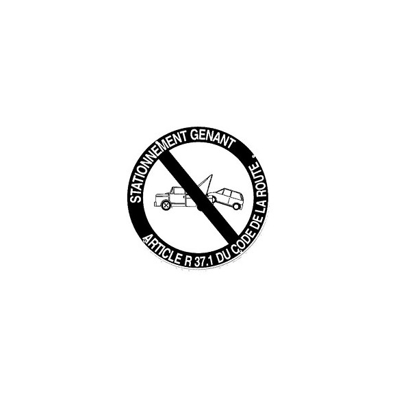 Panneau STATIONNEMENT GENANT  diamètre 300 mm VISO