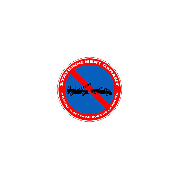 Panneau STATIONNEMENT GENANT  diamètre 300 mm VISO