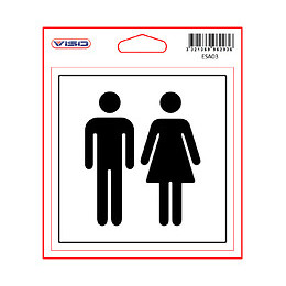 Sticker TOILETTE H/F 115x115 mm VISO