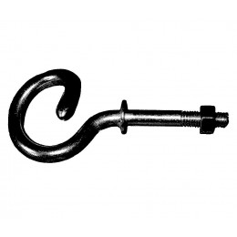 Crochet de gymnase acier zingué D. 12mm.