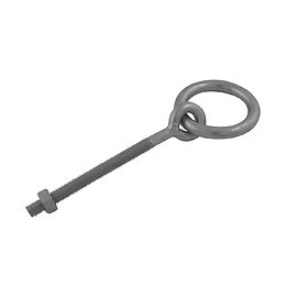 Anneau d'écurie à écrou L. 100mm D. fil 10mm