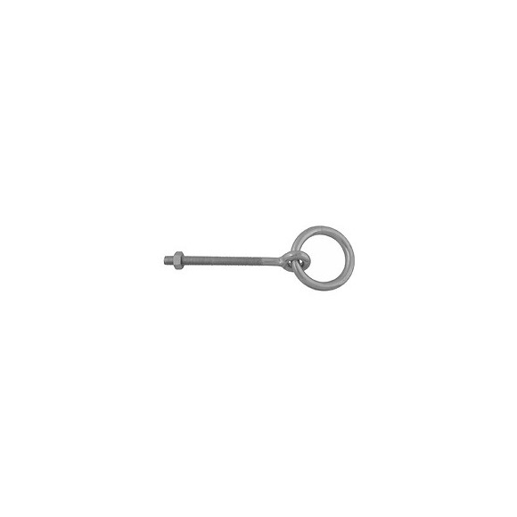 Anneau d'écurie à écrou L. 100mm D. fil 10mm