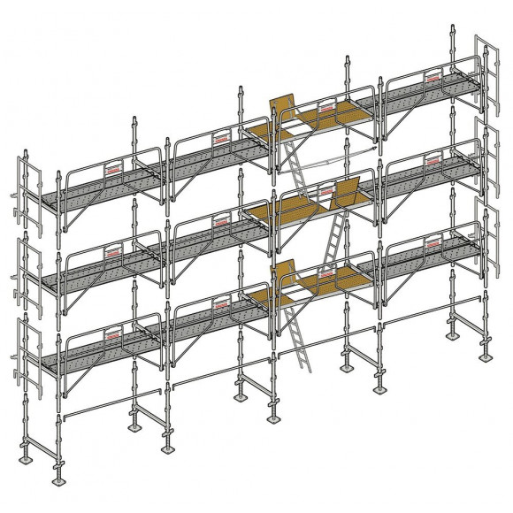 Échafaudage Altrad Façadier 104 M²