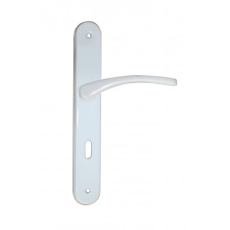 Ensemble poignées de porte Lucja serrure avec trou de serrure