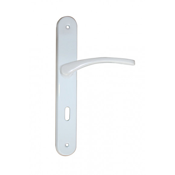 Ensemble poignées de porte Lucja serrure avec trou de serrure