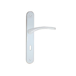 Ensemble poignées de porte Lucja serrure avec trou de serrure