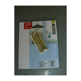 Carte 4 vis 2 embouts couleur or PERFECTLINE