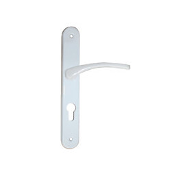 Ensemble poignées de porte Lucja serrure avec trou cylindre