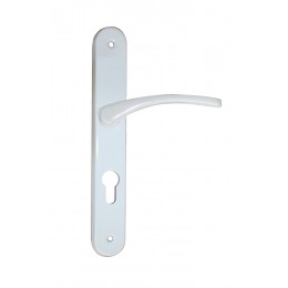 Ensemble poignées de porte Lucja serrure avec trou cylindre