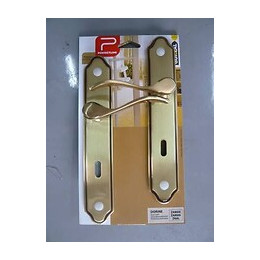 Ensemble poignées de porte Dorine serrure avec trou de serrure