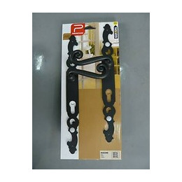 Ensemble poignées de porte Roxane serrure avec trou cylindre