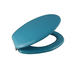 Abattant bleu brillant