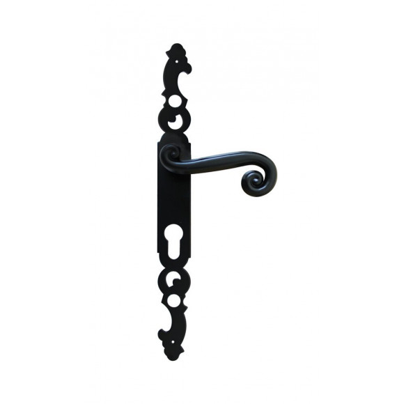 Ensemble poignées de porte Roxane serrure avec trou cylindre