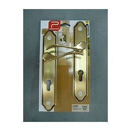 Ensemble poignées de porte Dorine avec trou de cylindre PERFECTLINE