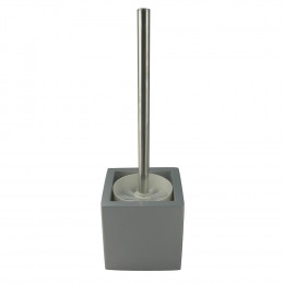 Pot avec balai en MDF coloris Silver