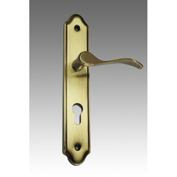 Ensemble poignées de porte Dorine avec trou de cylindre PERFECTLINE