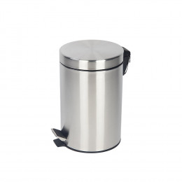 Poubelle salle de bains chromé 3L