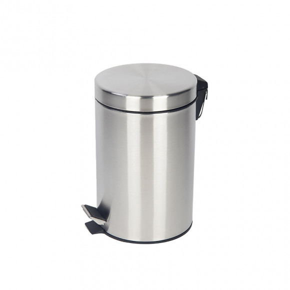 Poubelle salle de bains chromé 3L