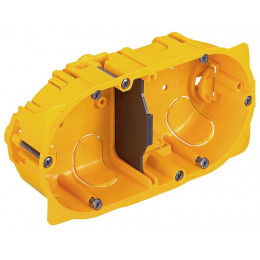 Boîte à encastrer Batibox plaque de plâtre - 2 postes profondeur 40mm